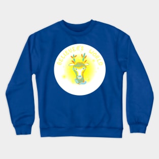 (Texted Plain Bright Colors Version) Believer's World Resident Wopwop Crewneck Sweatshirt